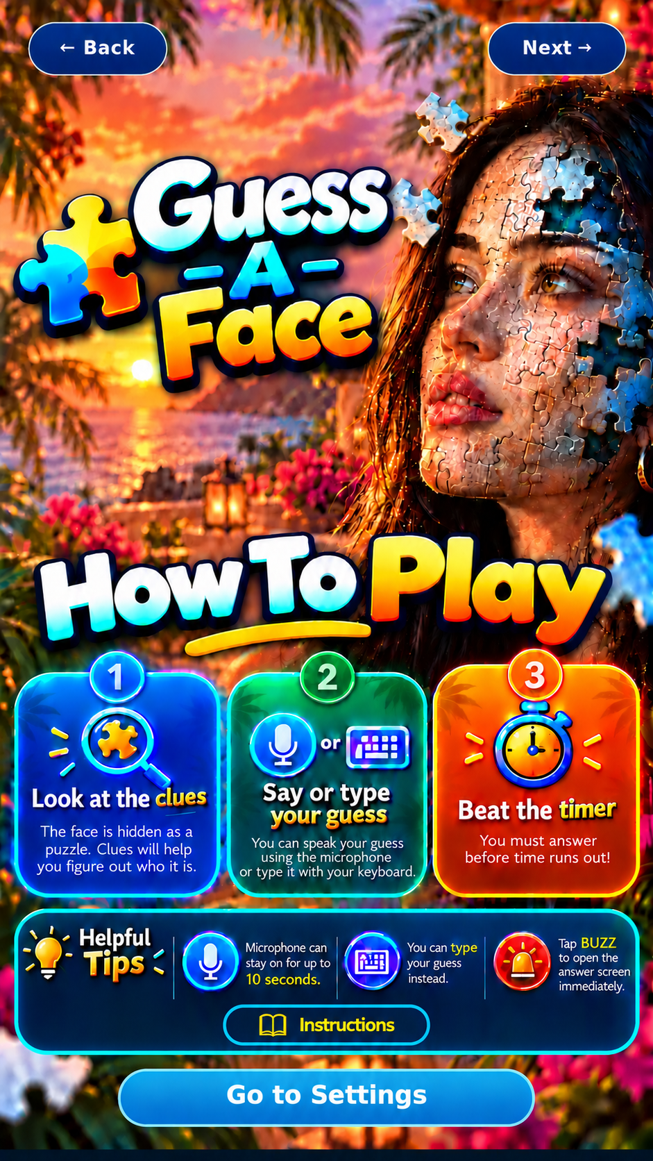 Guess A Face How To Play